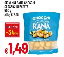 IperFamila Giovanni rana gnocchi classici di patate offerta