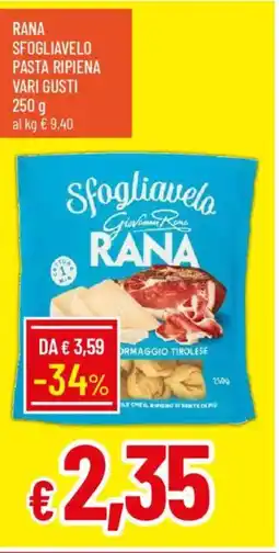 IperFamila Rana sfogliavelo pasta ripiena offerta