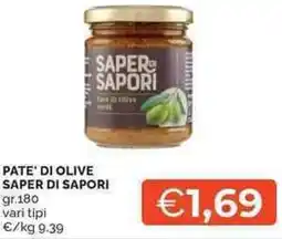 Mercatò Local Pate di olive SAPER DI SAPORI offerta