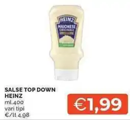 Mercatò Local Salse top down HEINZ offerta