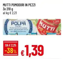 IperFamila Mutti pomodori in pezzi offerta