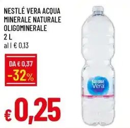 IperFamila Nestlé vera acqua minerale naturale oligominerale offerta