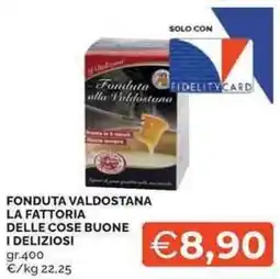 Mercatò Local Fonduta valdostana la fattoria delle cose buone i deliziosi offerta