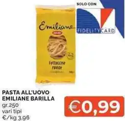 Mercatò Local Pasta all'uovo emiliane BARILLA offerta