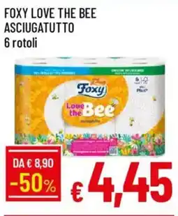 IperFamila Foxy love the bee asciugatutto 6 rotoli offerta