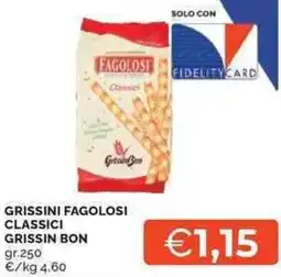 Mercatò Local Grissini fagolosi classici GRISSIN BON offerta