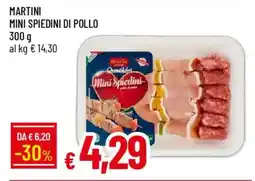 IperFamila Martini mini spiedini di pollo offerta