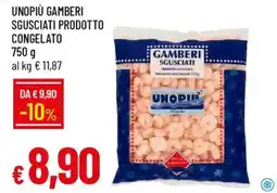 IperFamila Unopiù gamberi sgusciati prodotto congelato offerta