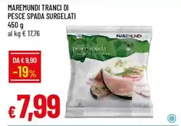 IperFamila Maremundi tranci di pesce spada surgelati offerta