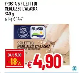 IperFamila Frosta 5 filetti di merluzzo d'alaska offerta