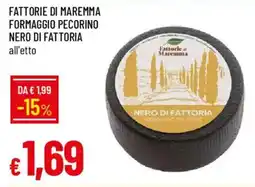 IperFamila Fattorie di maremma formaggio pecorino nero di fattoria offerta