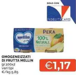 Mercatò Local Omogeneizzati di frutta MELLIN offerta