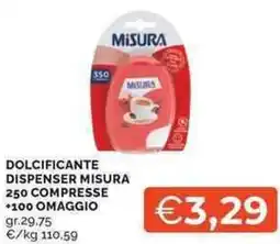 Mercatò Local Dolcificante dispenser MISURA offerta