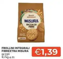 Mercatò Local Frollini integrali fibrextra MISURA offerta