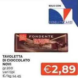 Mercatò Local Tavoletta di cioccolato NOVI offerta