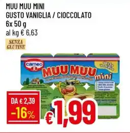 IperFamila Muu muu mini gusto vaniglia / cioccolato offerta