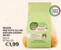 Mercatò Local Patate per tutti gli usi natura chiama SELEX offerta