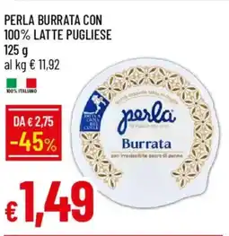 IperFamila Perla burrata con 100% latte pugliese offerta
