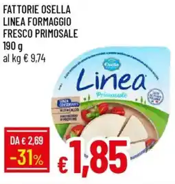 IperFamila Fattorie osella linea formaggio fresco primosale offerta