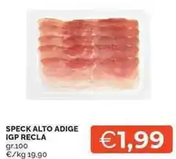 Mercatò Local Speck alto adige igp recla offerta