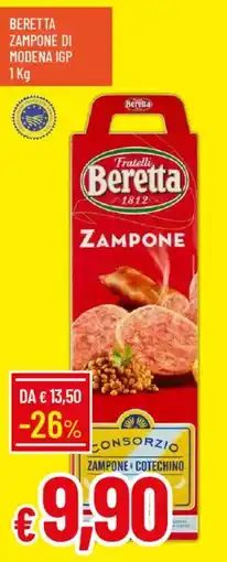 IperFamila Beretta zampone di modena igp offerta