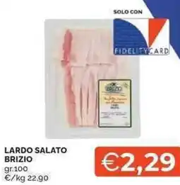 Mercatò Local Lardo salato brizio offerta