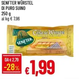 IperFamila Senfter würstel di puro suino offerta