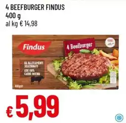 IperFamila 4 beefburger FINDUS offerta