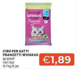 Mercatò Local Cibo per gatti pranzetti WHISKAS offerta