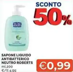 Mercatò Local Sapone liquido antibatterico NEUTRO ROBERTS offerta