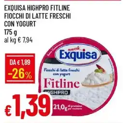 IperFamila Exquisa highpro fitline fiocchi di latte freschi con yogurt offerta