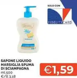 Mercatò Local Sapone liquido marsiglia SPUMA DI SCIAMPAGNA offerta