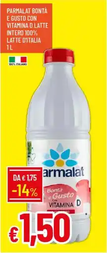 IperFamila Parmalat bontà e gusto con vitamina d latte intero 100% latte d'italia offerta