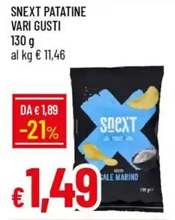 IperFamila Snext patatine offerta