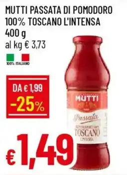 IperFamila Mutti passata di pomodoro 100% toscano l'intensa offerta