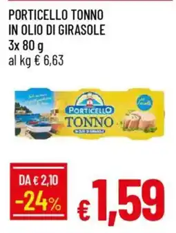 IperFamila Porticello tonno in olio di girasole offerta