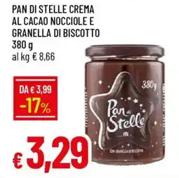 IperFamila Pan di stelle crema al cacao nocciole e granella di biscotto offerta