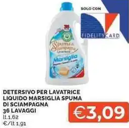 Mercatò Local Detersivo per lavatrice liquido marsiglia SPUMA DI SCIAMPAGNA offerta