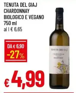 IperFamila Tenuta del giaj chardonnay biologico e vegano offerta