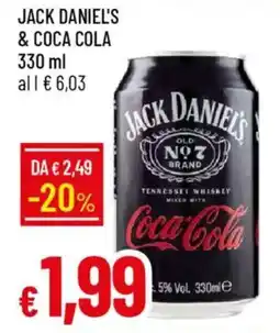 IperFamila Jack daniel's & coca cola offerta