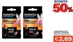 Mercatò Local Confezione 4 pile duracell optimum offerta