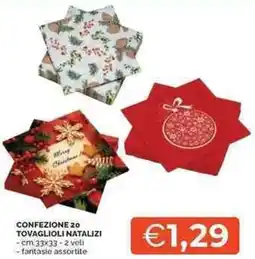 Mercatò Local Confezione 20 tovaglioli natalizi offerta