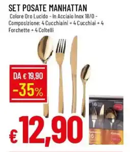 IperFamila Set posate manhattan offerta