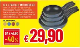 IperFamila Set 4 padelle antiaderenti offerta