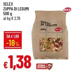 IperFamila Selex zuppa di legumi offerta