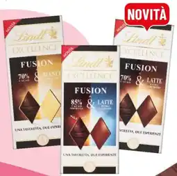 IperFamila Lindt excellence fusion tavoletta 2 strati cioccolato offerta