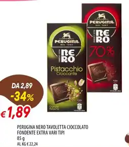 IperFamila Perugina nero tavoletta cioccolato fondente extra offerta