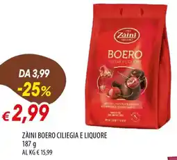 IperFamila Zaini boero ciliegia e liquore offerta