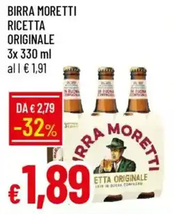 IperFamila Birra moretti ricetta originale offerta