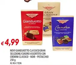 IperFamila Novi gianduiotto classico/gran selezione/cuadro assortito con cremini classico - noir - pistacchio offerta